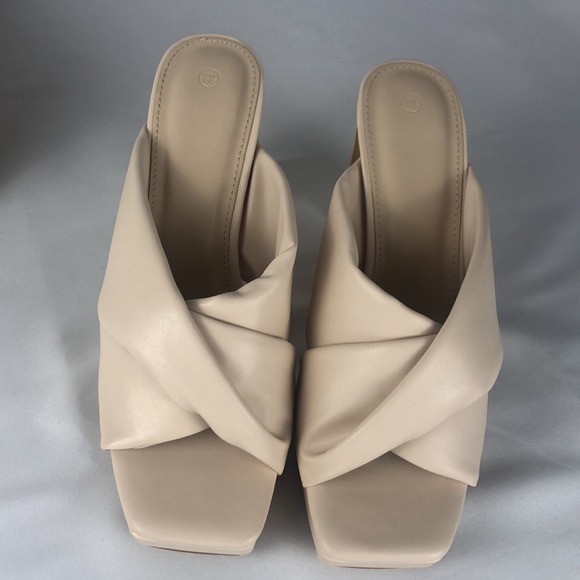 Guayonng Women’s Block Heeled Square Toe Sandals Size 7.5 - Picture 6 of 7